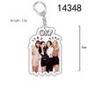 BLACKPINK Acrylic Double-Sided Keychain: Lisa, Jisoo, Jennie, Rosé