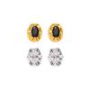 Exquisite Black Caramel Retro Korean Zircon Stud Earrings