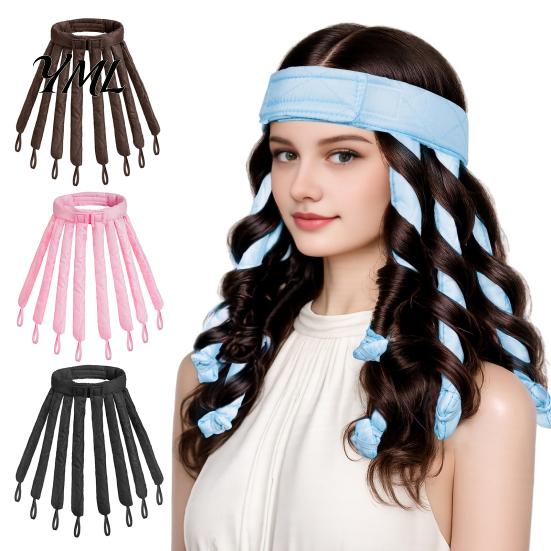 Octopus Curl Styling Headband No Heat Curling Rod Headband, Hair Curler fo Long Thick Hair, Portable Accessory Curls Roller with Eight Claws, DIY Tool