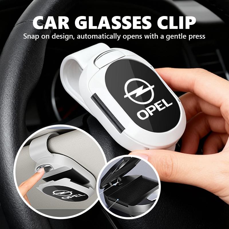 Car Sun Visor Eyeglasses Clip Card Ticket Holder Stand Fastener For Opel Insignia Astra G J F K Vectra C H Corsa C B D Omega