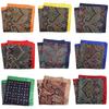 Cashew Flower & Polka Dot Men's Pocket Square Handkerchief