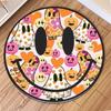 Modern Minimalist Round Pink Flower Mickey Smile Face Design Carpet Mat for Living Room Bedroom Home Decoration Rug Kitchen Mat
