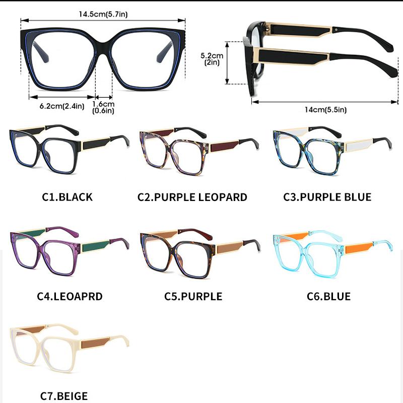 New Fashion Square Women Glasses Frame Clear Anti-Blu-Ray Eyewear Retro Men Optical Frame Computer Goggles