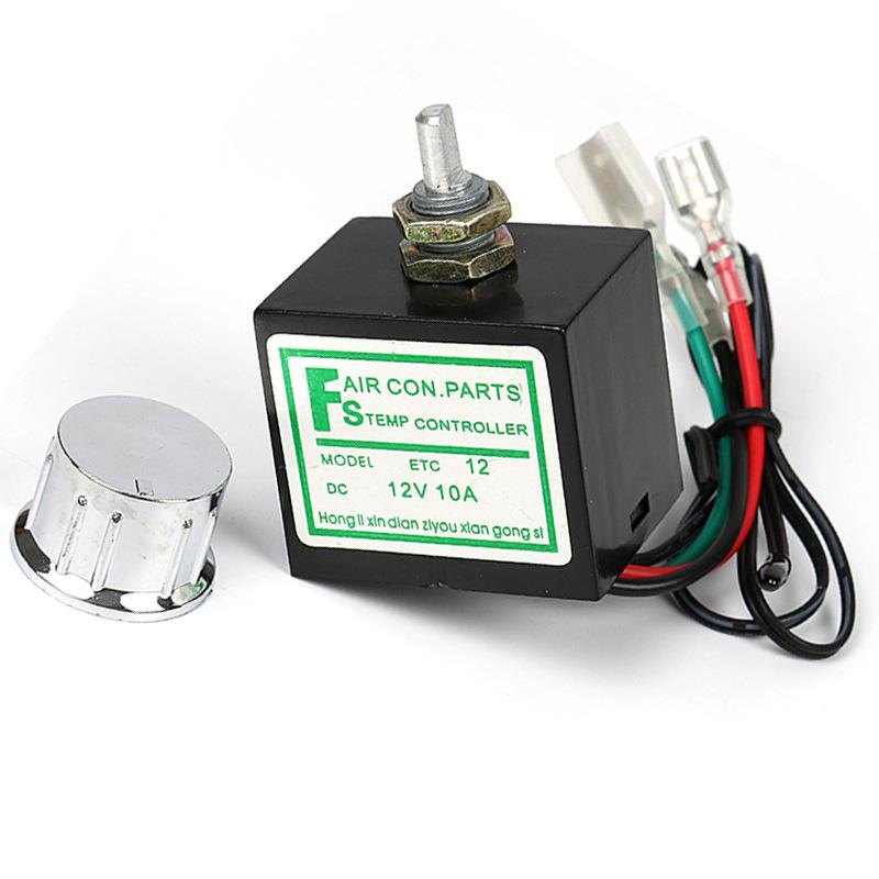 12V/24V Auto-Klimaanlagen-Thermostatschalter - Elektronischer Temperaturregelsensor für LKW-Kühlanlagen-Modifikation