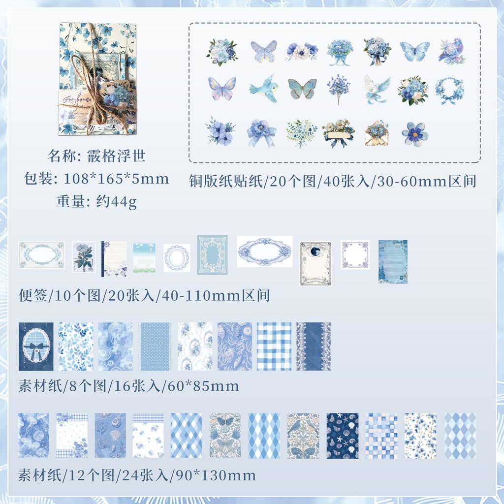 100pcs Vintage Decor Scrapbooking Materials Paper Combo Kit DIY Junk Journal Collage Photo Album Retro Background Paper