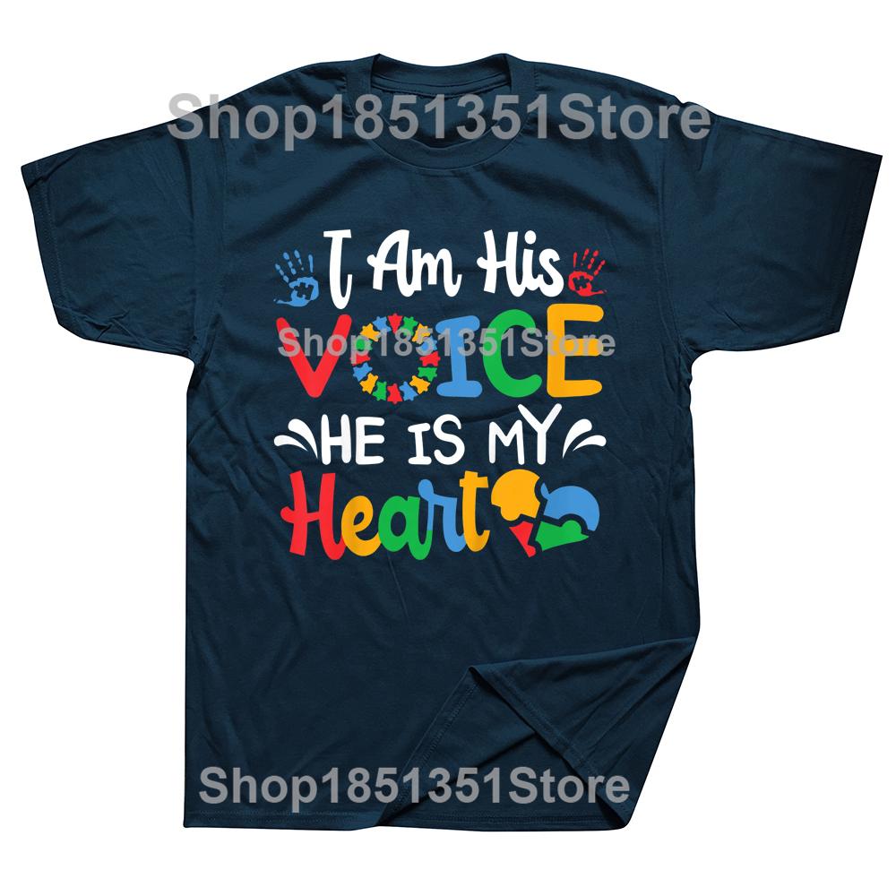 Mom Mama Autistic Autism Awareness T Shirts Cotton Streetwear Short Sleeve Birthday Gifts Summer Style Tshirt Mens Clothing