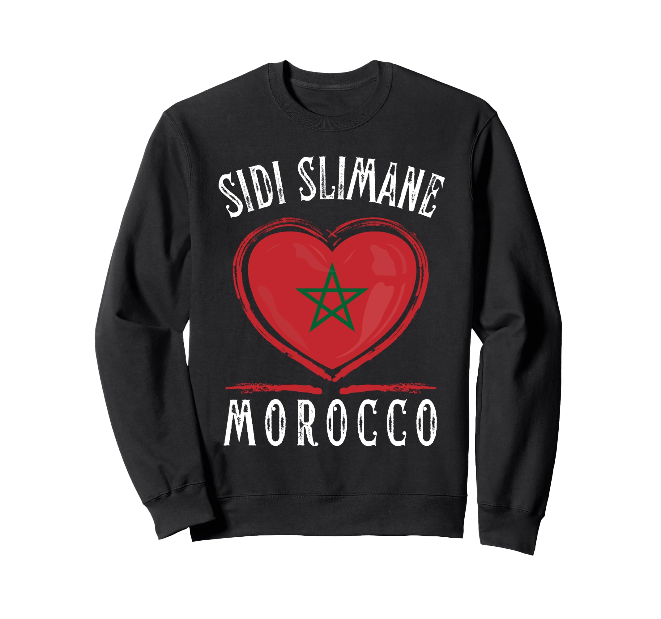 

Morocco Flag Heart Sidi Slimane City Sweatshirt