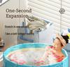Portable Adult & Child Folding Bathtub: Full-Body Sit-In Bath Basin for Home Use