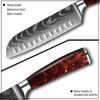 5 Inch Santoku Knife Red Resin Handle Cooking Knife Chef Knife Japanese Fruit Knife