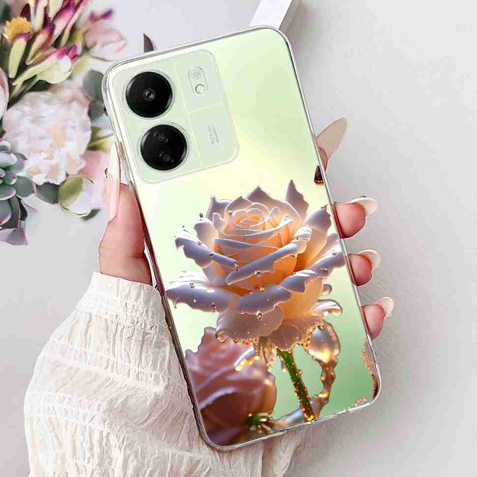 For Xiaomi Redmi 13C 4G Case Redmi13C 2023 New Fashion Pattern Cover Silicone Soft Phone Case For Xiaomi Poco C65 PocoC65 Fundas