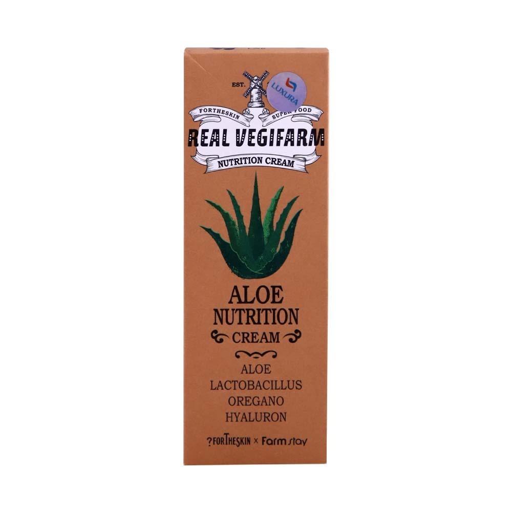 

Farm Stay For The Skin Super Food Real Vegifarm Nutrition Cream Aloe 100ml +RANDOM GIFT