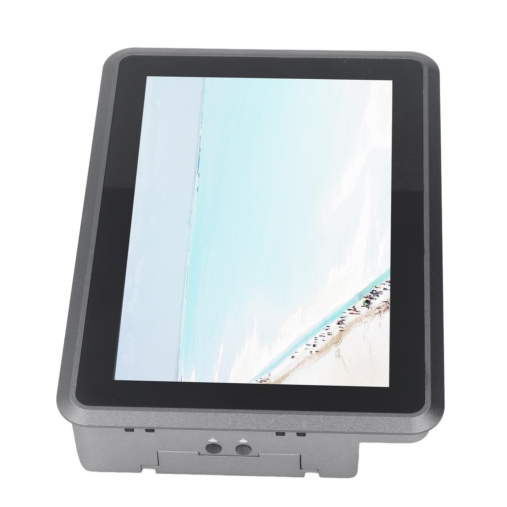 Rugged Touchscreen Tablet 10.1in Display Capacitive Screen Wide Voltage Embedded Industrial PC 100‑240V US Plug