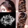 New Bridal Wedding Hair Accessories Crystal Pearl Hair Accessories Fashion Handmade Headdress Women Decoration Hairpin Jewelry