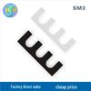 Three-Hole Type E Welding Fixture Adjustment Shim, Blackened Flat Clamp for Gap Inspection