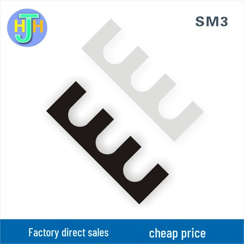 Type E Blackened Flat Shim for 3-Hole Welding Fixture Adjustment and Inspection