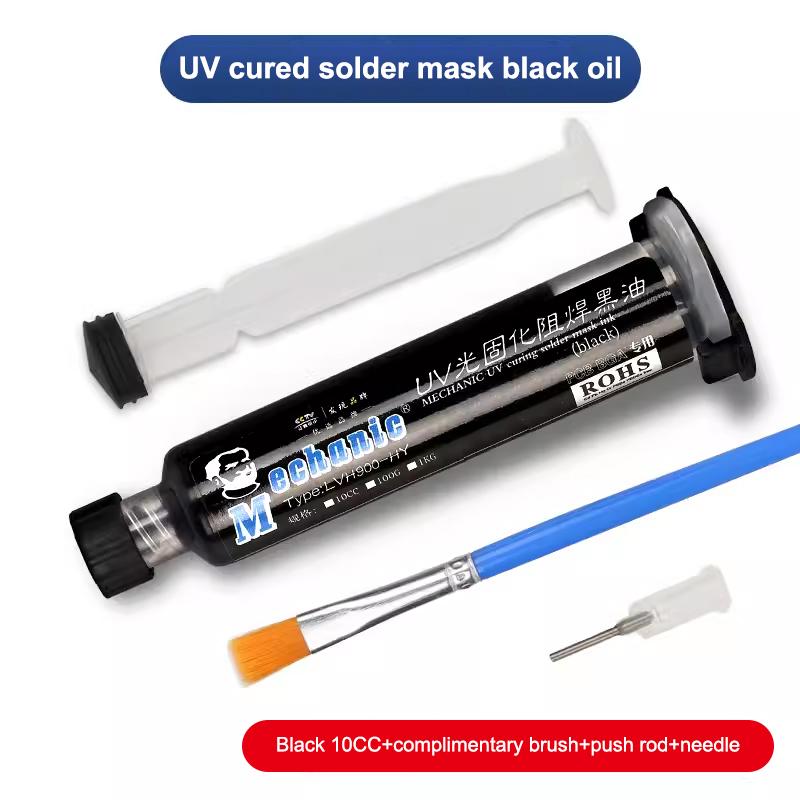 

1Pc 6 Colors Oil UV Photosensitive Solder Mask Ink BGA PCB Motherboard Paint Anti-Corrosive Anti-Arcing Repair Material чёрный