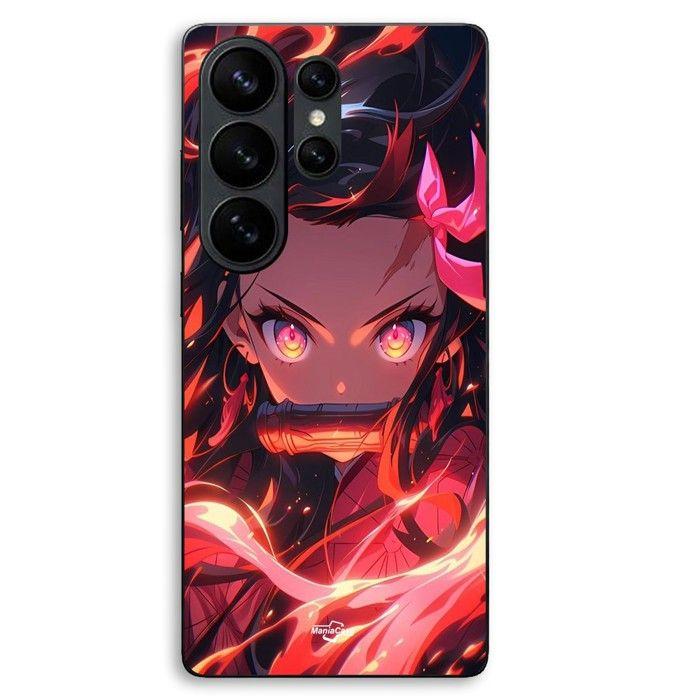 Cover Per Samsung Galaxy S26 Ultra Demon Slayer Nezuko Kamado Manga anime Maniacase nero