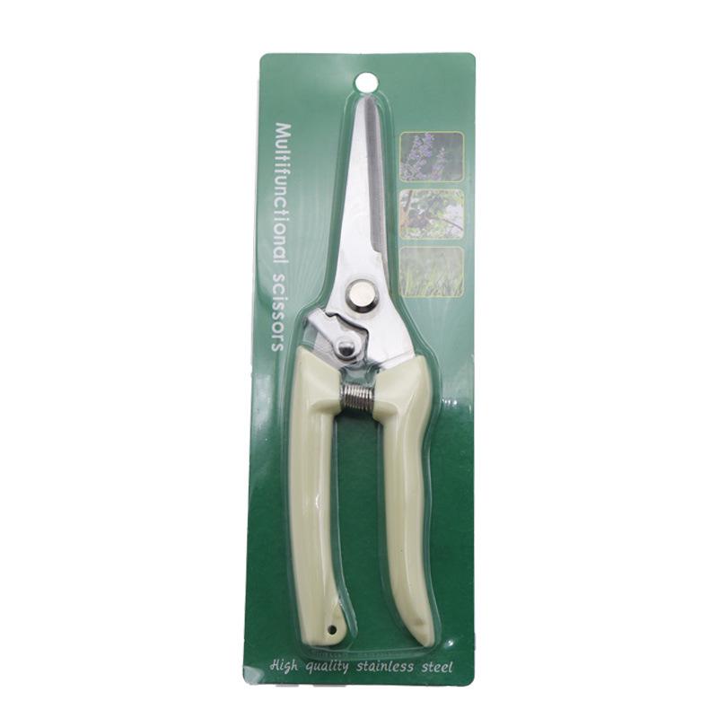 Multi-Functional Stainless Steel Pruning Shears: Orchard & Garden Tool for Tree Branches and Fruits.
