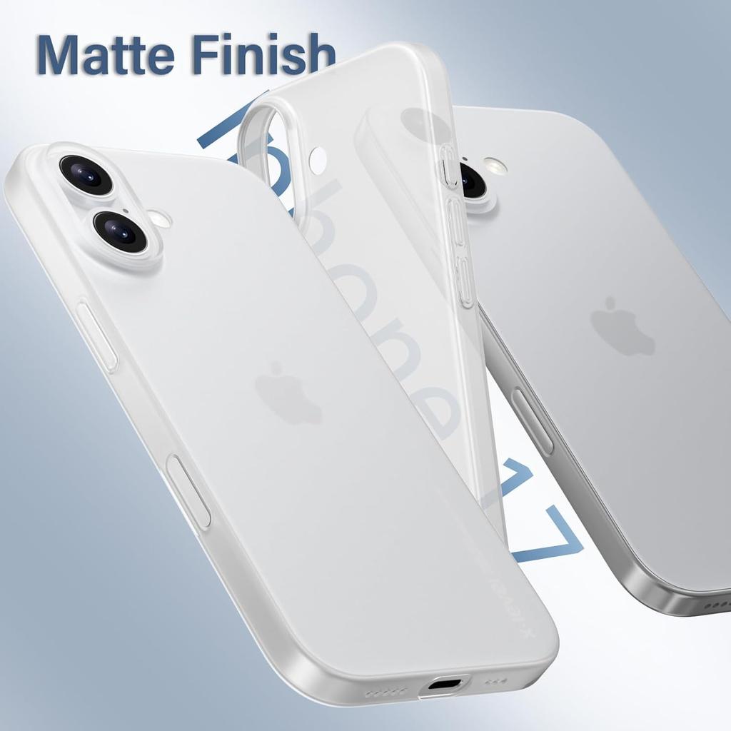 Funda Fina Translúcida Mate Para Para Iphone 17 Air 17E 16E 16 Pro Max 1 Plus 14 13 12 11 Antihuellas Funda de Teléfono Accesorio