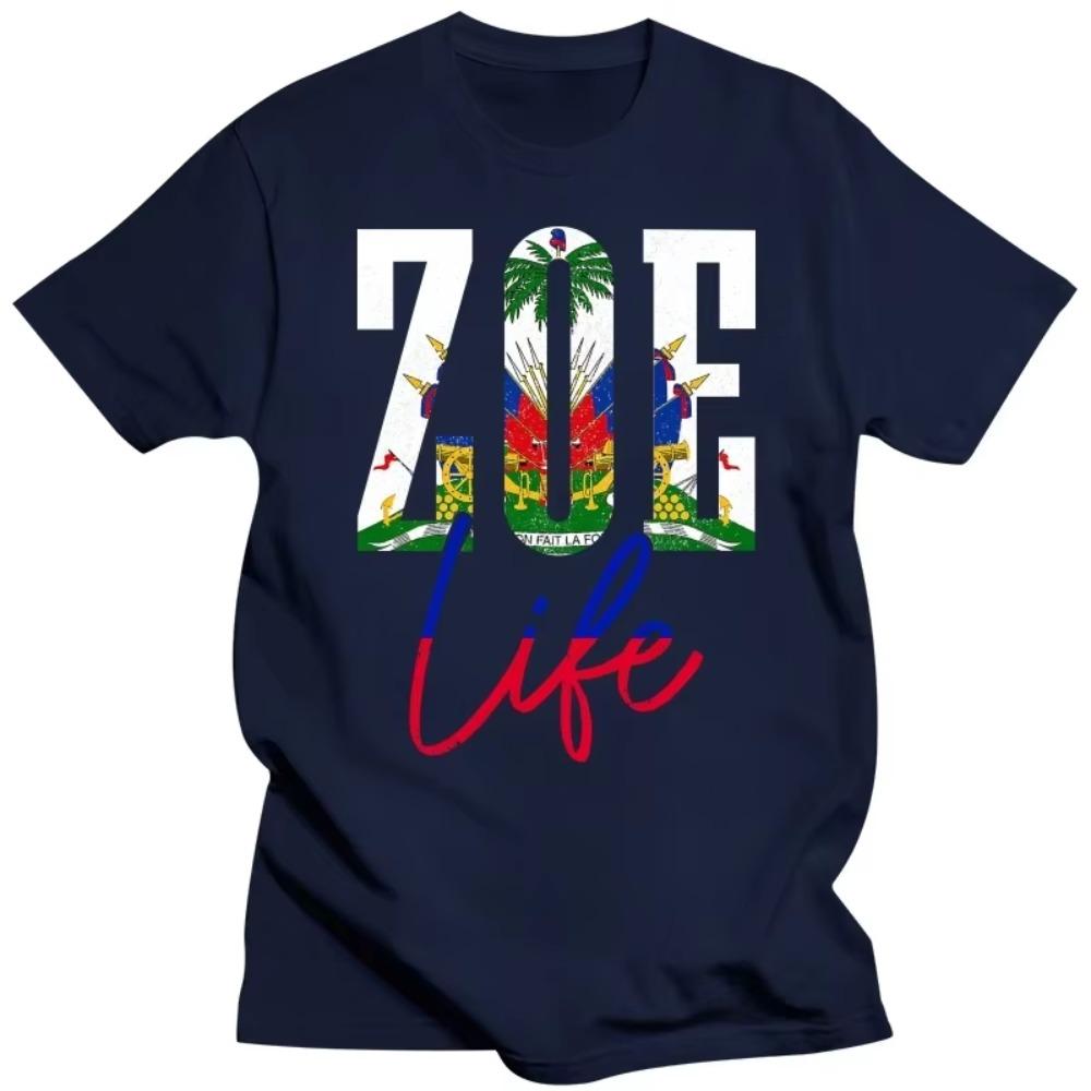 Haiti Flag Haitian Life Pride Vintage T Shirts Cotton Streetwear Short Sleeve Birthday Gifts Summer Style T-shirt Mens Clothing