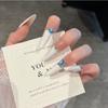 Cat's Eye Wearing Nail Pure Hand-made Nail Piece Fake Nail Wearing Nail Piece Advanced Sense Thin Dog Long