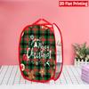 1Pcs Santa Claus Pop-Up Laundry Hamper Expandable Mesh Hamper Basket for Room Bedroom Bathroom Organization Contemporary Storage