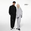 BK Half-Zip Stand Collar Sweatshirt Pants Set Men Women Casual Loose Outfit