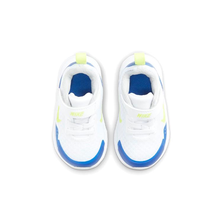 Nike Wearallday Slip Resistant Cushioning Abrasion Resistant Breathable Low top Toddler Shoes White Green Blue CJ3818-104