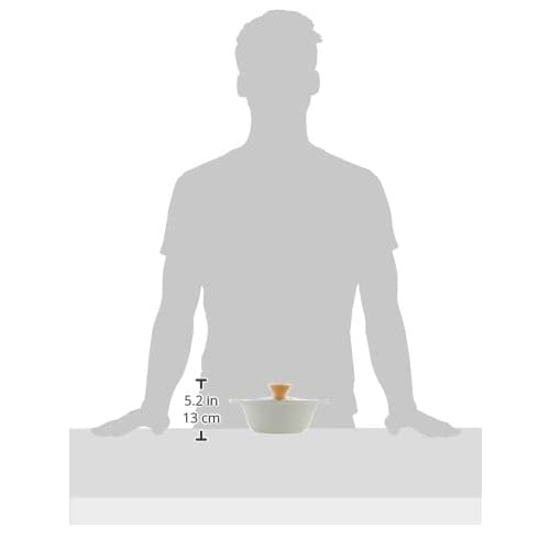 Wahei Freiz Tabletop Pot, 18cm, Ash Gray, Size 6, For 1-2 people, Compatible with IH/Gas, Ceramic processing, Durable, Easy to wash, Lightweight, Incl