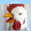 Halloween Latex Chicken Head Mask With Plush Animal Costume For Cosplay And Party Fun