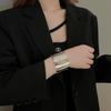 Euro-American Metal Open Armlet Bangle: Trendy Dual-Use Bracelet with Influencer Style