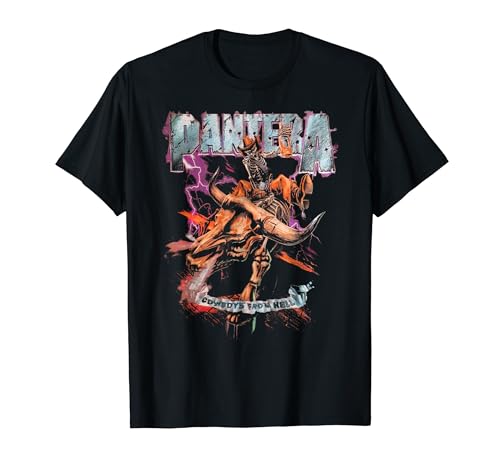 Official Pantera Cowboys Hell Riding Skeleton T-Shirt