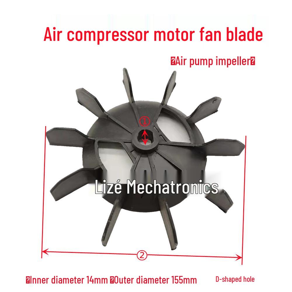 Pás de Ventilador para Motor Monofásico para Bombas de Água Wenbao e Haicheng - Autoescorvantes e Várias Pás de Ventilador para Bomba.