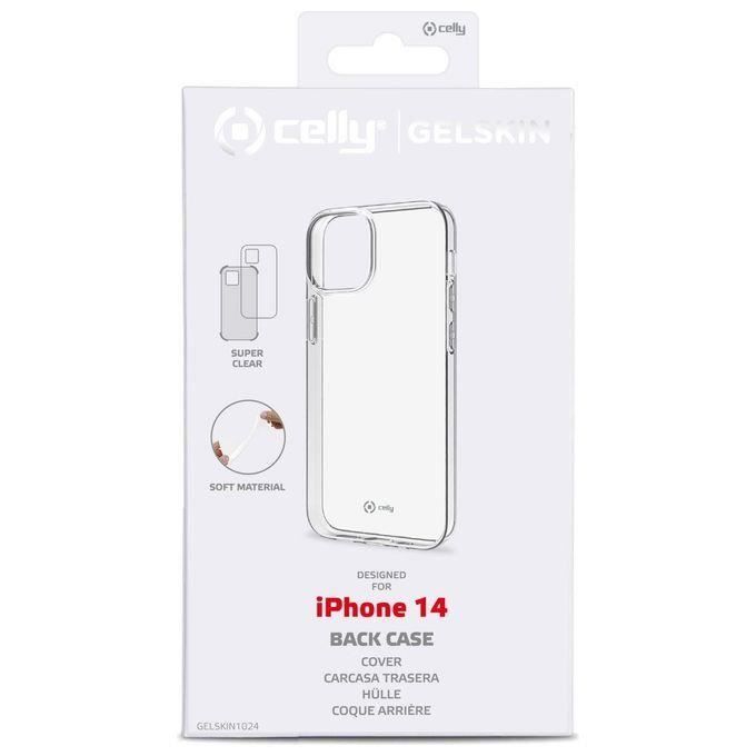 Coque - celly - iph14 - transparente - souple - protection contre les chocs