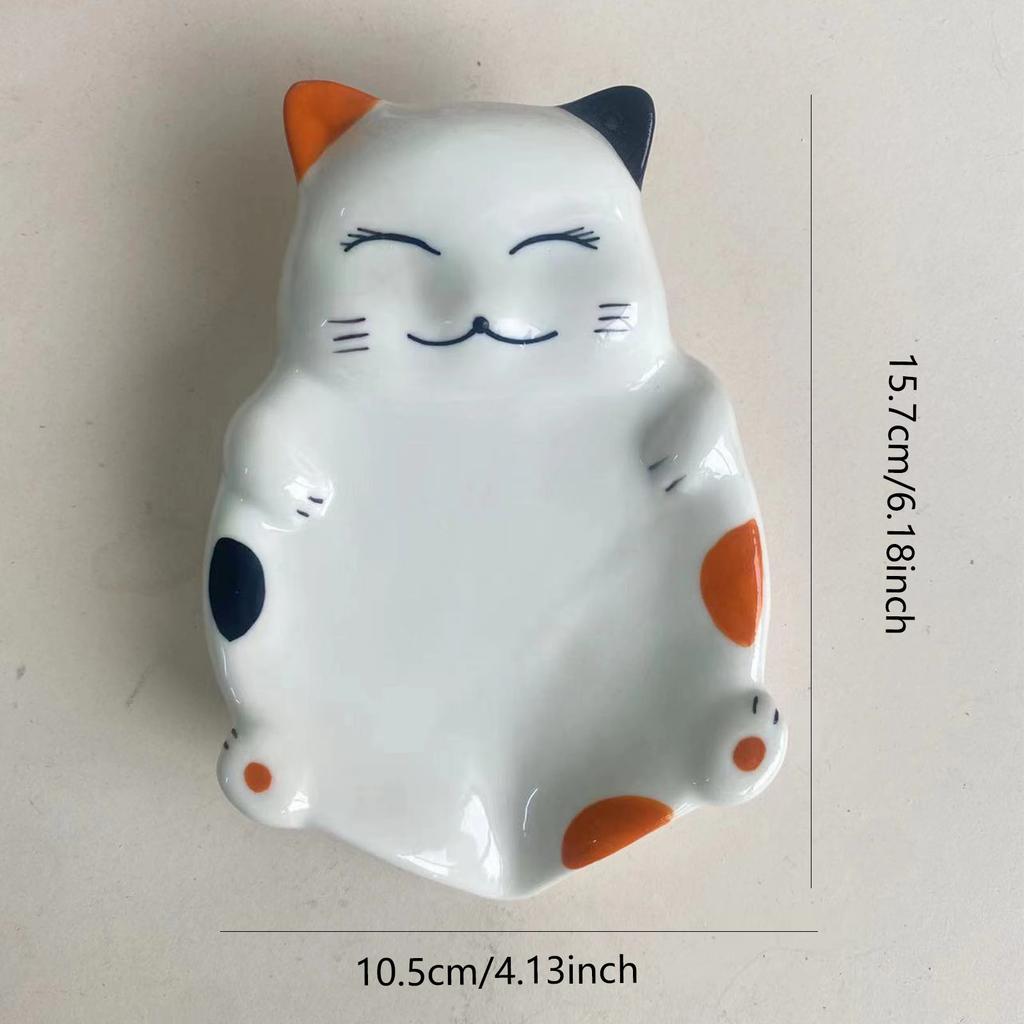 Home Ceramic Soap Dish Creative Cartoon Household Drain Soap Dish Bathroom Soap Storage Rack