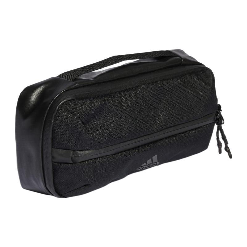 Adidas Polyester Fanny Pack, Shoulder Bag, Crossbody Bag Regular Unisex Black & Gray & Reflective Silver Adidas IB2675