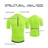 Herren Schnelltrocknendes Radtrikot Kurzarm T-Shirt Rennrad Fahren Outdoorsport Atmungsaktives Sportoberteil