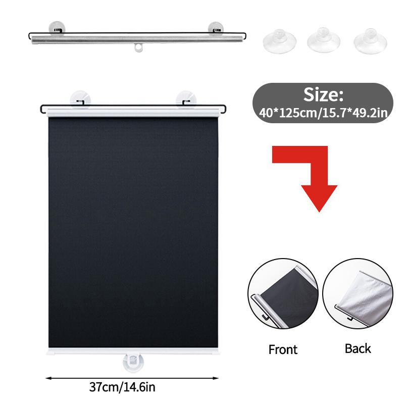 Einziehbares Sonnenschutz-Rollo Sonnenschutz-Jalousien Verdunkelungsvorhänge für Wohnzimmer Autofenster Isolierung Rollladen