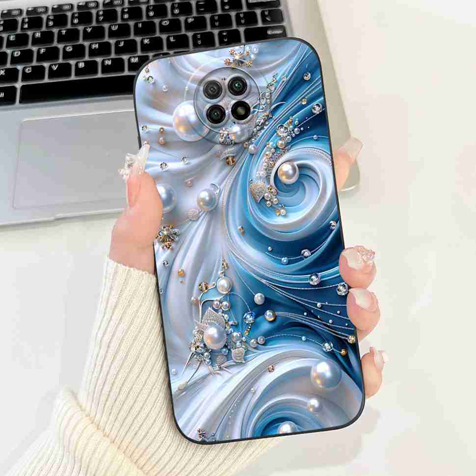 For Redmi Note 9 5G M2007J22C Case Cartoon Rabbit Soft Silicone Matte Cover For Xiaomi Redmi Note9 5G 6.53" Flower Shell Capa
