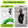 Sturdy Stainless Steel Hose Holder Wall Mounted Water Pipe Organizers for Garden Yard Garage