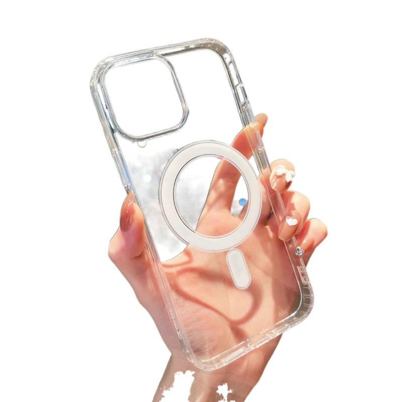 Magnetic MagSafe-Compatible Transparent Case for iPhone 17 Pro Max