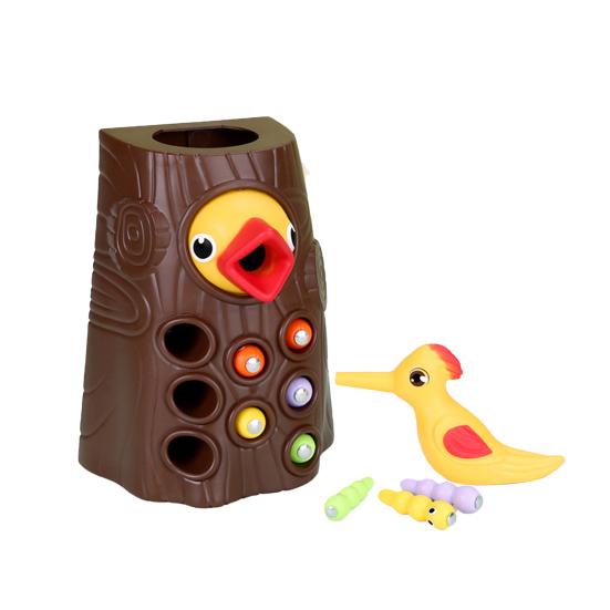 

Интересный дятел, развлекательные пластиковые игрушки для мальчиков и девочек, птицы, гусеницы, ранние развивающие игрушки, детские игрушки для малышей жёлтый