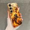 Dragon Roar Tiger Leap Pattern 2D Phone Case for Samsung S26 S25 S24 S23 S22 S21 S20 A56 A36 A16 Golden Glass Protective Cover