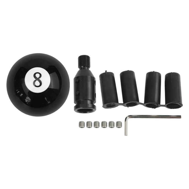8 Ball Billiard Style Gear Shift Knob Compatible with Most Manual and Automatic Cars Easy tallation with Tools