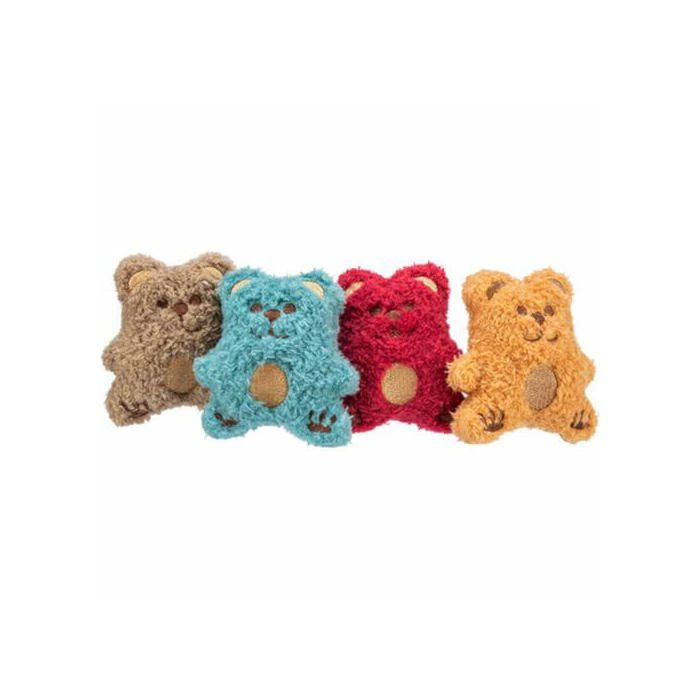 Peluche Ours avec Catnip - TRIXIE - 38x58x38 cm - Assorti - Pour chats - Catnip intégré - Jouet interactif