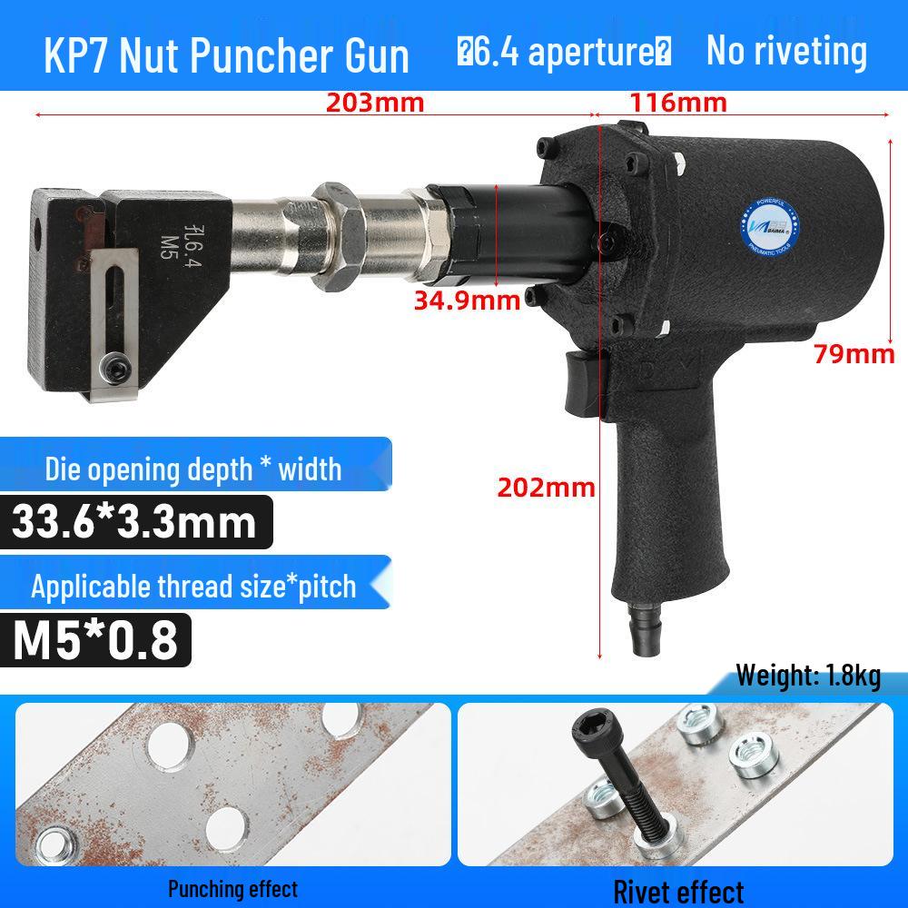 Double Bar Hydraulic Pneumatic Riveting Nut Gun