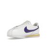 Nike Cortez Leather White Purple Maize Lakers Men's Shoes DM4044-106
