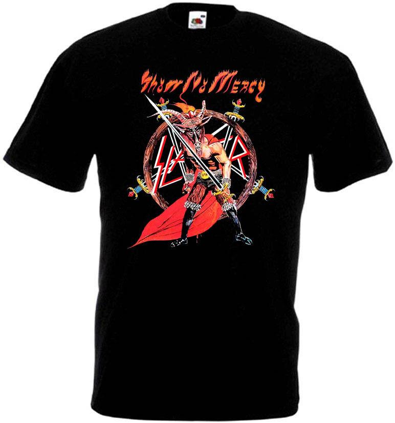 

Черная футболка унисекс Slayer Show No Mercy V1 Trash Heavy Metal
