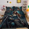 Beauty Skull Style Bedding Set 3D Printed Bedding Cover Man Home Bedroom Microfiber Bed Set King Size Bedroom Decor