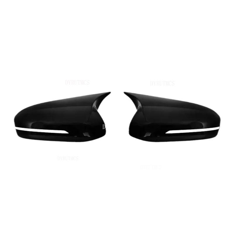 Car Side Door Rearview Horn Mirror Cover Fit For KIA K5 Optima 2011 2012 2013-2015 Cap Sticker Trim ABS Carbon Fiber Style Black